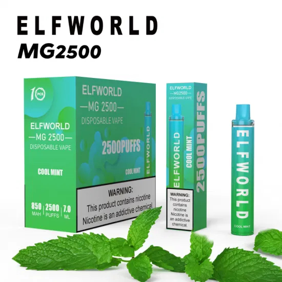 ELFWORLD Mg2500 Disposable Wholesale: Compact Design, Rich Flavor Variety & Efficient Battery