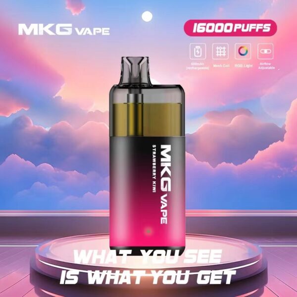 MKG Clear 16000 Puffs Disposable Vape Wholesale – Clear Oil Tank, High Resistance Coil, Advanced Vaping