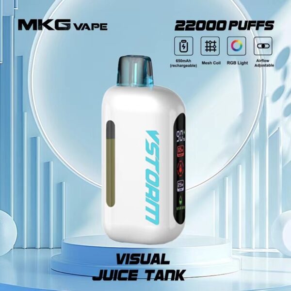 MKG Clear 12000 Puffs Disposable Vape Wholesale – Transparent Tank, Mesh Coil, Type-C Charging