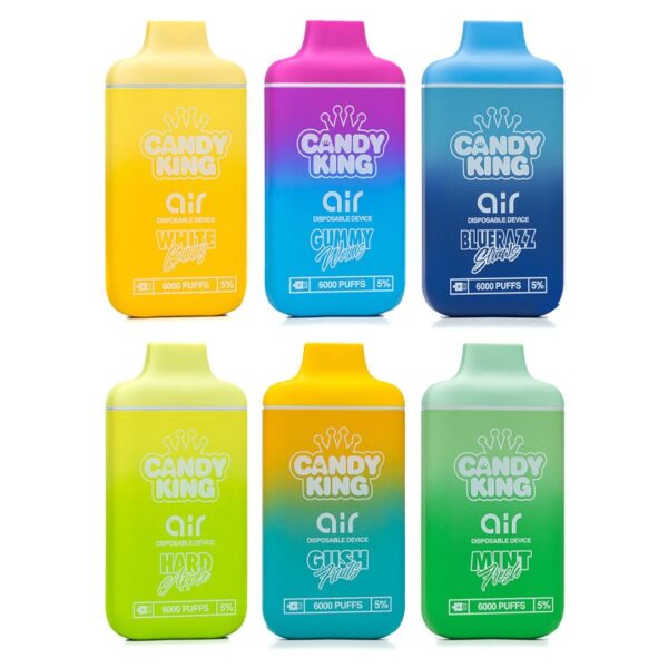 Candy King Air Disposable: Enjoy 6000 Puffs of Flavorsome Experience with Tobacco-Free Nicotine