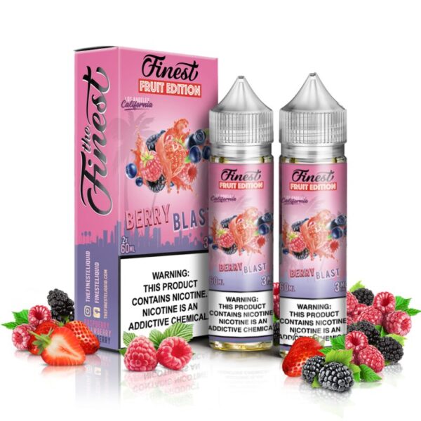 Finest SaltNic Blue-Berries Lemon Swirl 30ml E-Juice – Sweet and Sour Berry Lemonade Vape Juice