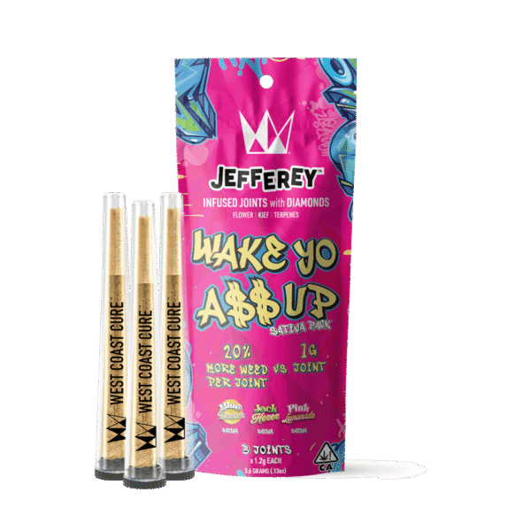 Wake Yo A$$ Up Pack – Jefferey Infused Joint 1.2g 3 Pack