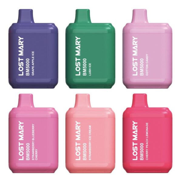 Lost Mary BM5000 Disposable Vape – 14ml 5% Nicotine, 650mAh Rechargeable, 5000 Puffs, Mesh Coil