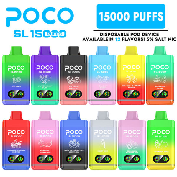 POCO SL 15000 Puffs Disposable Vape Wholesale | Germany, Europe and USA Local Warehouse In Stock