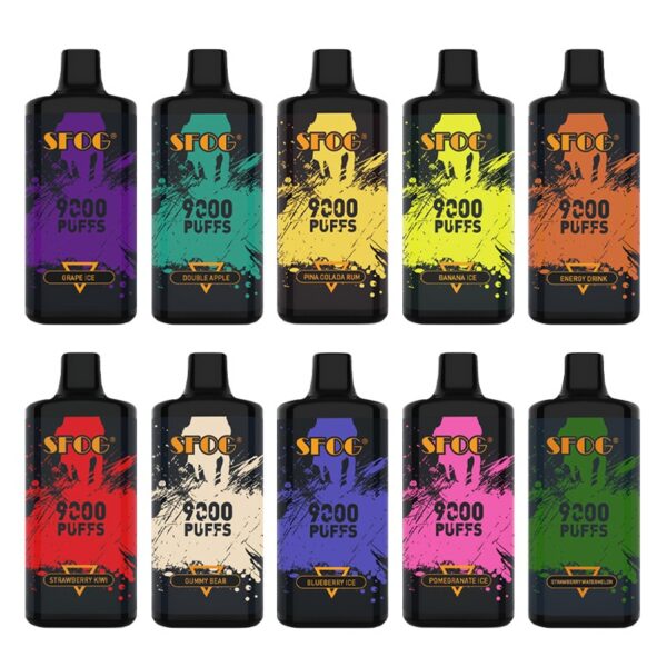 Sfog Big Bang Disposable Vape – 18ml Pre-Filled, 9000 Puffs, Rechargeable with Airflow Adjustment