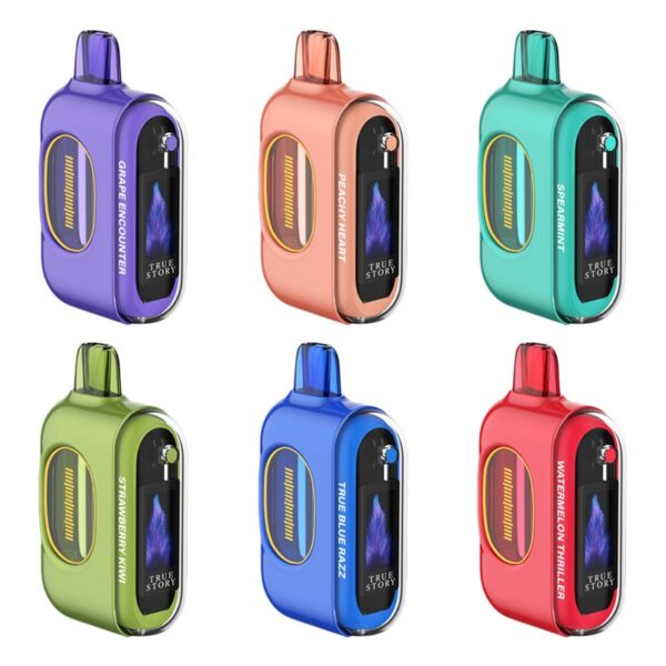True Story 20000 Adjustable Puff Count Disposable Vape with Mega HD Display and Dual Mesh Coils