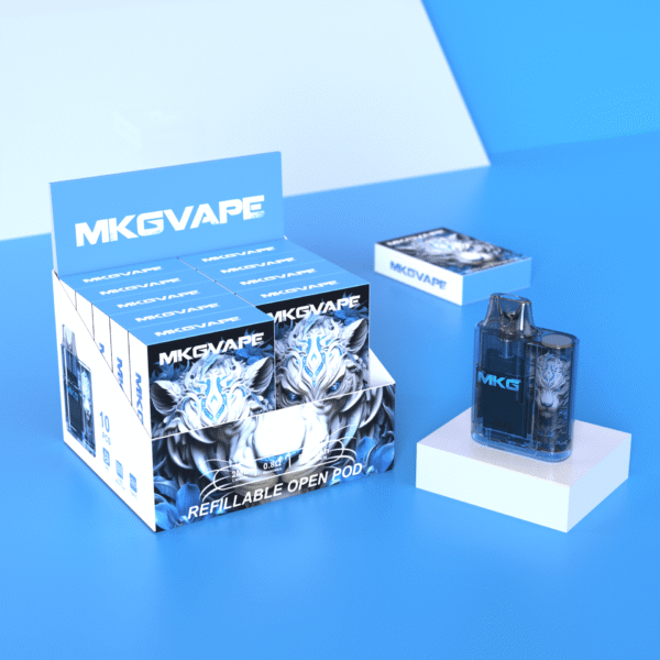 MKG 2023 New Refillable Vape 2ml Pod Visible Oil Tank, Oil Core Separation