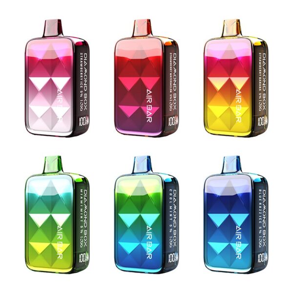 Air Bar Diamond Box 20000: Textured Disposable Vape with Dual Mode Technology and Smart OLED Display