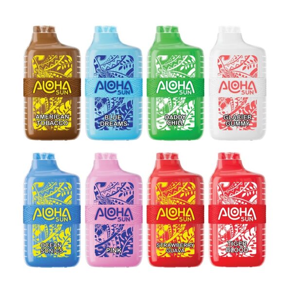 Aloha Sun 7000: Vibrant and Rechargeable Disposable Vape with Adjustable Airflow and 7000 Puffs