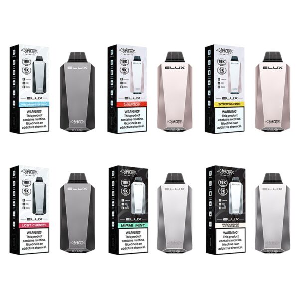 Elux Cyberover 18K Dual Mode Disposable Vape with Smart Display and Stainless Steel Design
