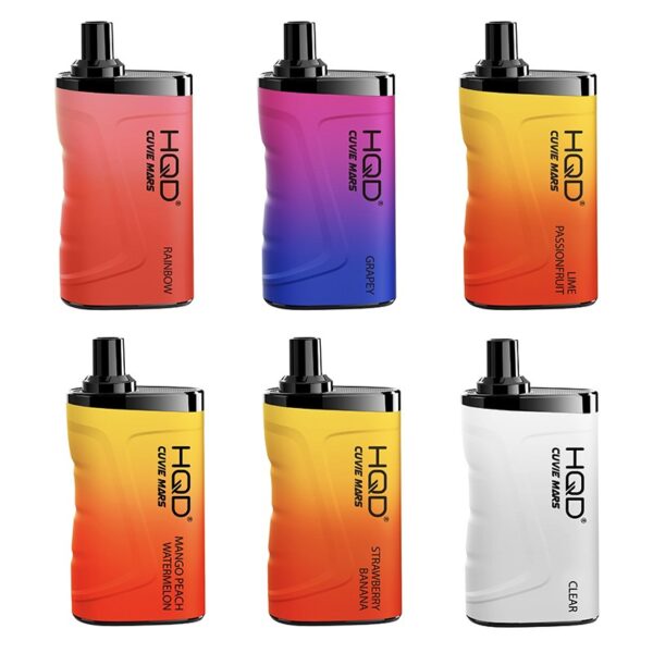 HQD Cuvie Mars 8000 Puff Rechargeable Disposable Vape with 18ml Pre-Filled E-Liquid and Mesh Coil
