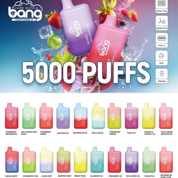 Bang Crystal 15000 Puff Disposable Vape Wholesale
