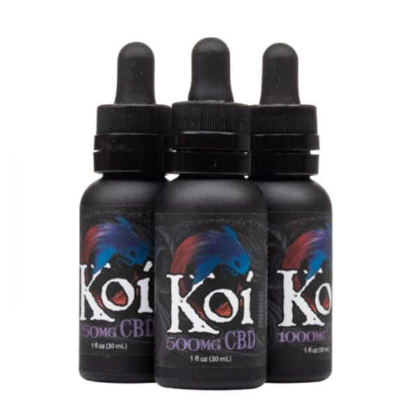 Koi CBD Tropical Popsicle CBD E-juice 30ml: Broad Spectrum, Raspberry, Lime, Cherry Flavor – Available in 250mg, 500mg, 1000mg Strengths