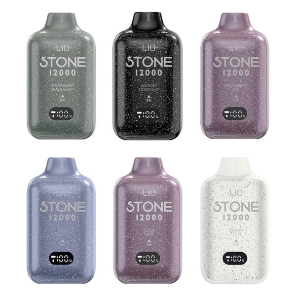 IJOY Lio Stone 12000 Smart Disposable Vape – 18ml Pre-Filled, 550mAh Rechargeable with Digital Display & Mesh Coil