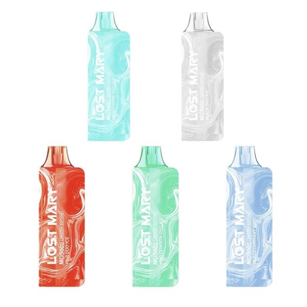 Lost Mary MO5000 Frozen Edition Disposable Vape – 13.5ml 4% Nic Salt, 5000 Puffs, Rechargeable Mesh Coil