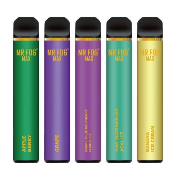 Mr Fog MAX Disposable – 3.5ml 5% Nicotine, 1000 Puffs, Pre-Charged 600mAh Battery