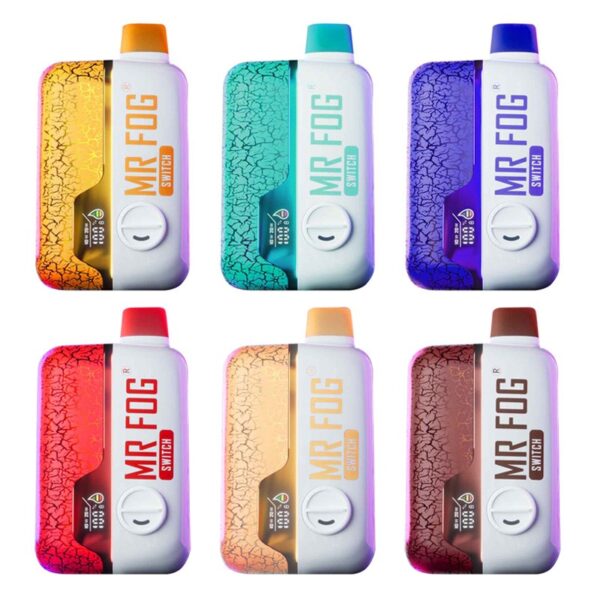 Mr Fog Switch SW15000 Disposable Vape Kit – 12ml 5% Nicotine, Dual Vaping Modes, Smart Display, 15000 Puffs, Rechargeable