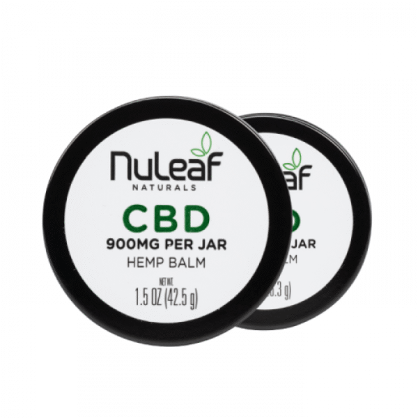 NuLeaf Naturals Full Spectrum Hemp CBD Balm – Organic Shea Butter Enhanced for Targeted Pain Relief
