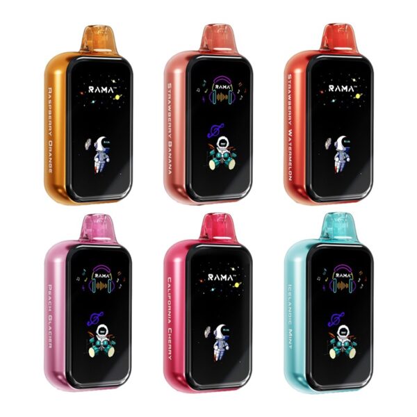RAMA 16000 by YOVO: High-Tech Disposable Vape with Bluetooth Connectivity and Customizable Display