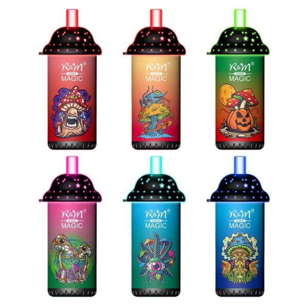 R and M Magic 8000 & 9000 – Stylish Disposable Vape with Starlight Design, Mesh Coil & 16ml Pre-Filled Juice