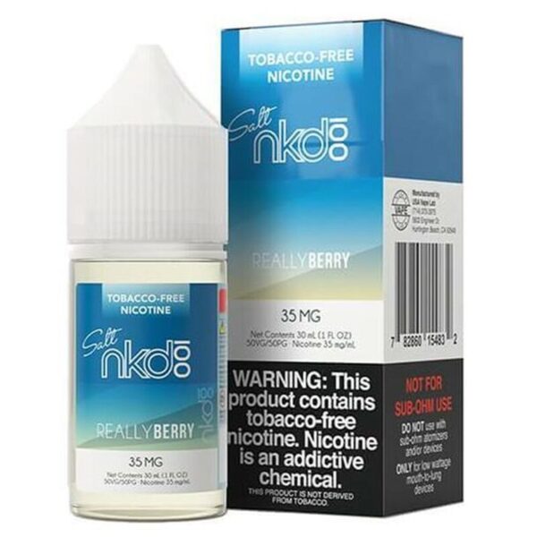 Naked 100 Really Berry Tobacco-Free Nic Salt E-Juice 30ml – Lush Berry and Citrus Blend