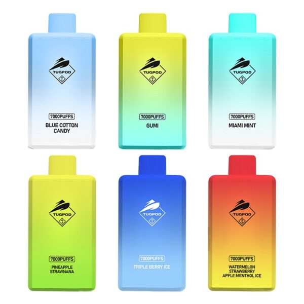 Tugpod BOX 6000 Puffs Disposable Vape – 15ml E-Liquid, 500mAh, Mesh Coil, USB-C Rechargeable