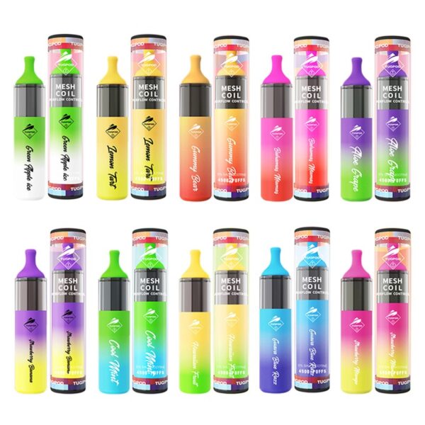 Tugpod EVO Adjustable Airflow Disposable Vape – 10ml Pre-Filled, 4500 Puffs, Mesh Coil