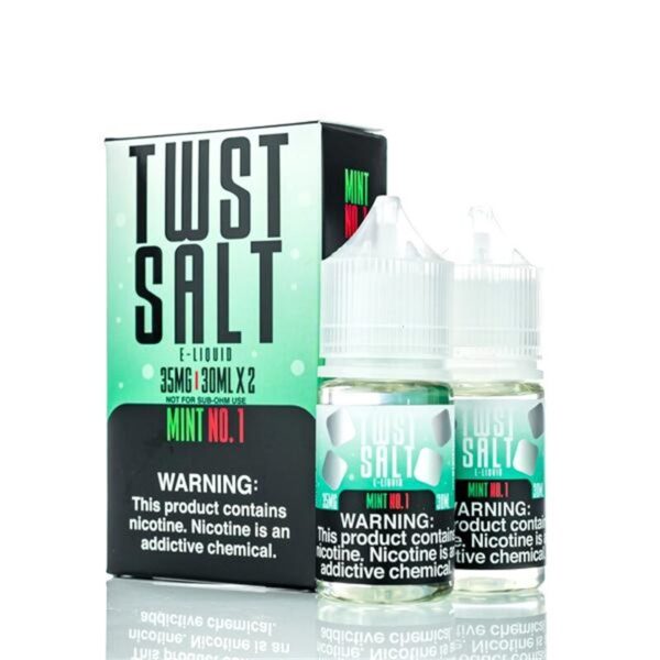 Twist Salt E-liquid Mint No. 1 60ml | Crisp Winter Mint & Sweet E-Juice Blend
