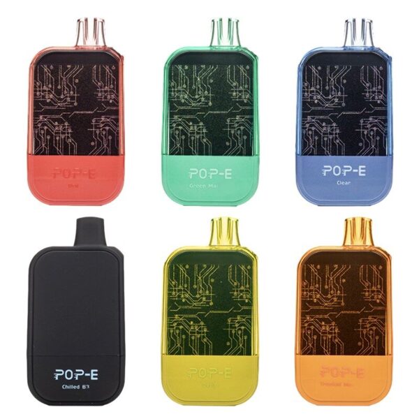 POP-E 10000 Smart Screen Disposable Vape: Long-Lasting, USB-C Rechargeable with Real-Time Display