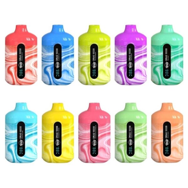 VASY Drag 20ml 10000 Puffs Rechargeable Disposable Vape with Double Mesh Coil
