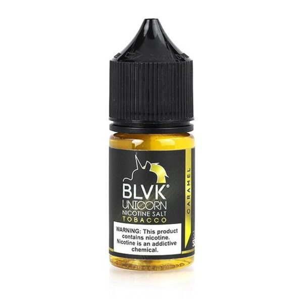 BLVK Unicorn Tobacco Caramel Nic Salt E-liquid – 30ml Vape Juice with Rich Tobacco & Sweet Caramel Flavors