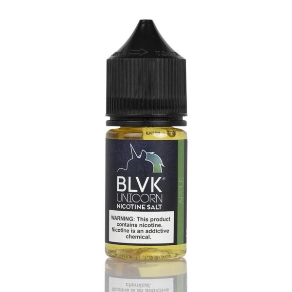 BLVK Unicorn Apple Nic Salt E-liquid – 30ml Vape Juice with Crisp Red & Green Apple and Menthol Flavors