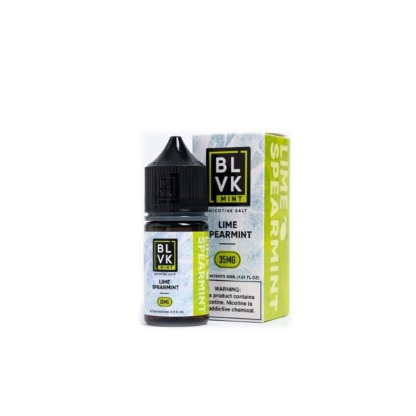 BLVK Mint Series Lime Spearmint E-liquid – 30ml Nic Salt Vape Juice with Lime & Mint Flavors