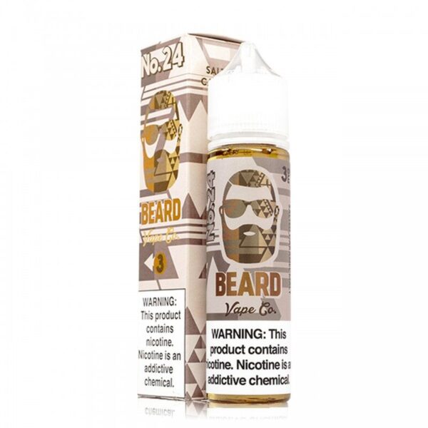 Beard Vape Series NO.24 Salted Caramel Malt E-liquid – 60ml Vape Juice with Creamy Salted Caramel Milkshake Flavor