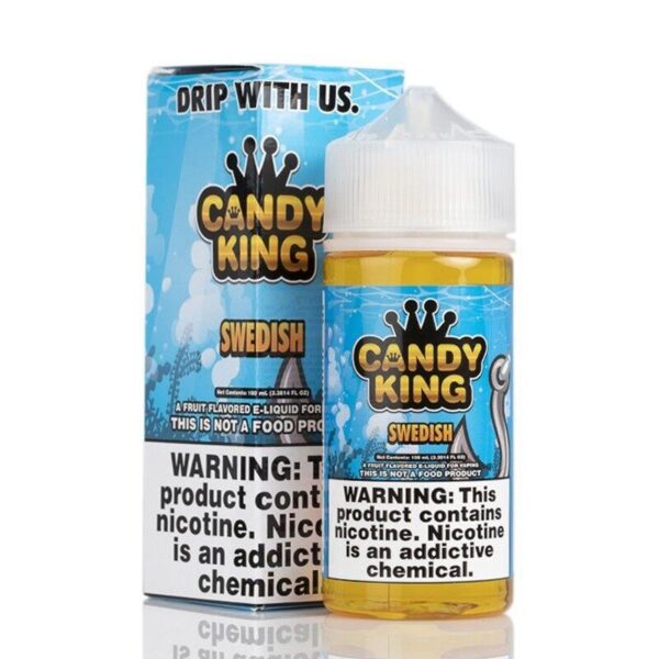 Candy King Swedish E-liquid – 100ml Vape Juice with Swedish Fish Candy Flavor