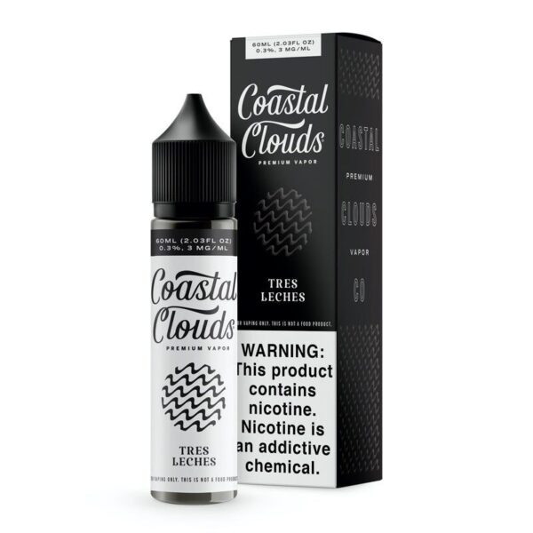 Coastal Clouds Tres Leches E-Juice 60ml – Creamy Three-Milk Cake with a Hint of Cinnamon Vape Juice