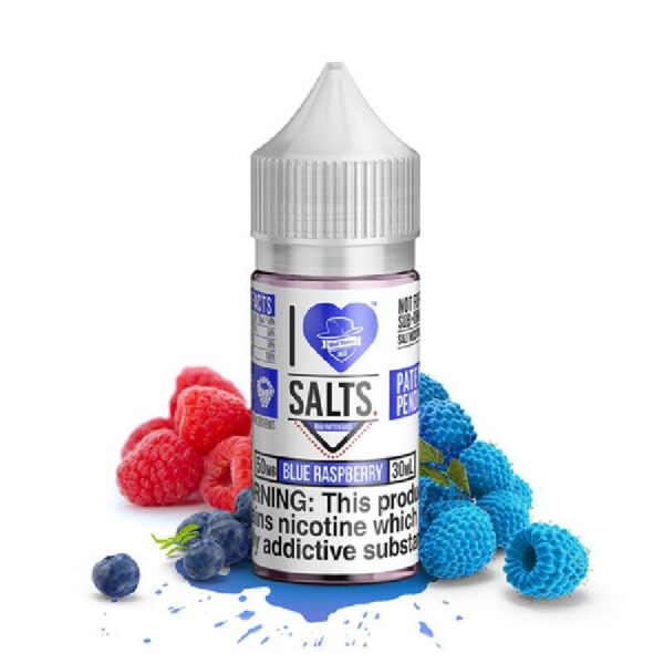 I Love Salts Blue Raspberry E-Juice 30ml – Sour and Sweet Blue Raspberry Candy Flavor Vape Juice