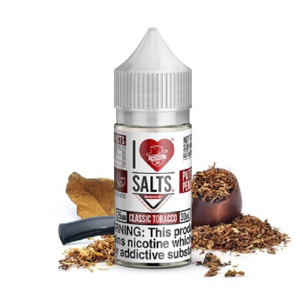 I Love Salts Classic Tobacco E-Juice 30ml – Smooth and Familiar Tobacco Flavor Vape Juice
