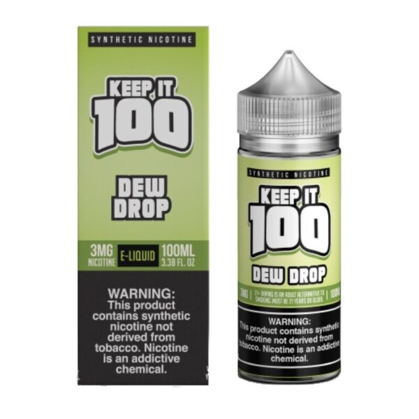 Keep It 100 Dew Drop Vape Juice 100ml – Lemon Lime Soda Flavor E-Liquid