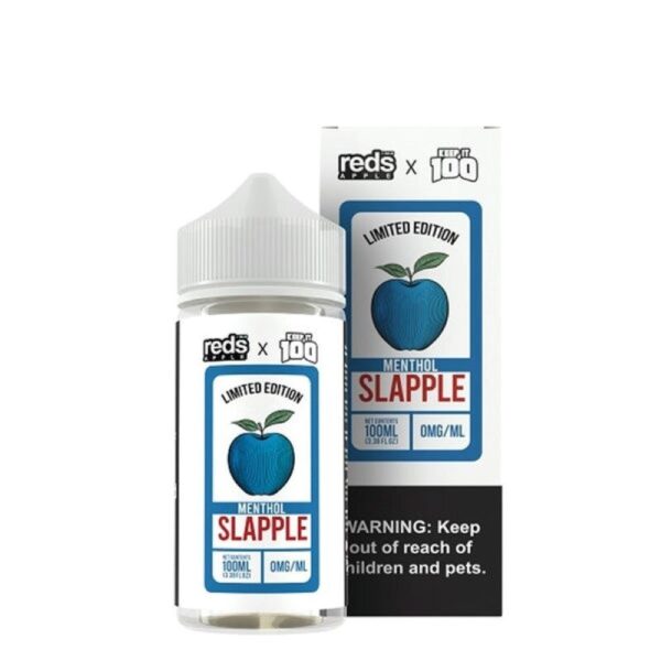 Apple Raspberry Menthol Vape Juice – 7 Daze Reds x Keep It 100 Slapple Menthol E-juice 100ml