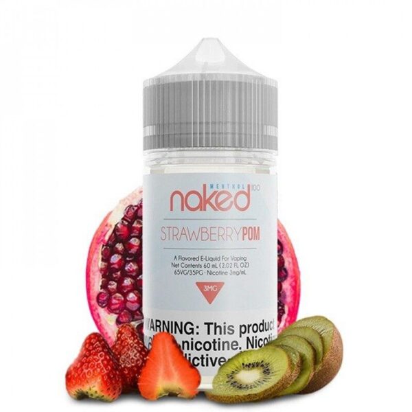 Strawberry Pomegranate Menthol Vape Juice – Naked 100 Strawberry Pom (Brain Freeze) E-juice 60ml