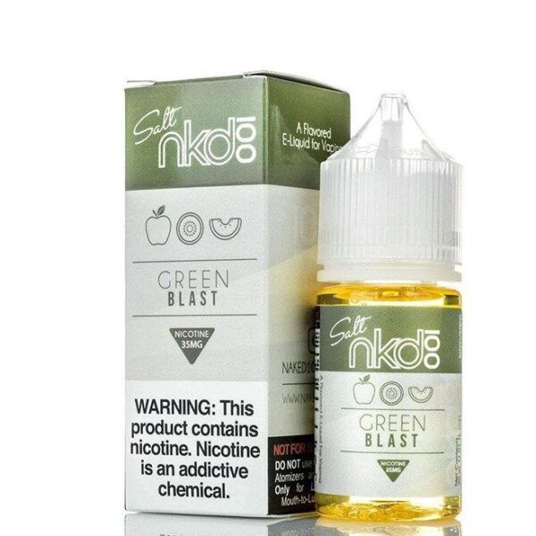 NKD 100 Salt Melon Kiwi (Green Blast) E-Juice 30ml – Sweet Melon and Tangy Kiwi Blend