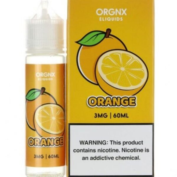 Orgnx Eliquids Orange E-Juice 60ml – Sweet Citrus with a Hint of Biscuit Crunch