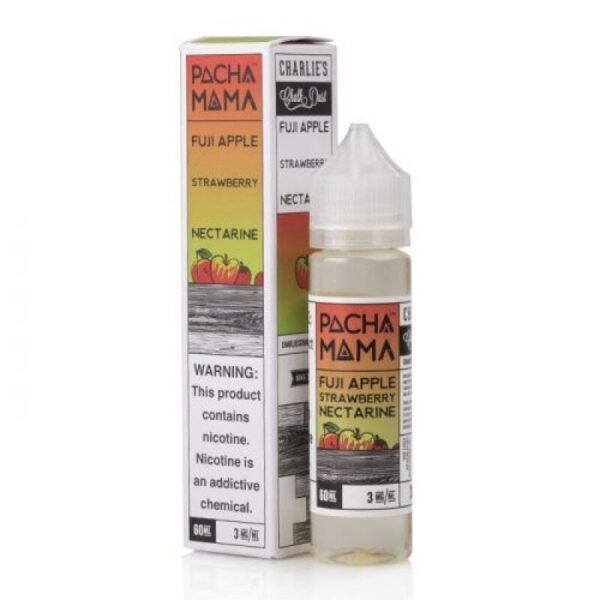 Pachamama Fuji Apple Strawberry Nectarine E-Juice 60ml – Crisp Apple, Sweet Strawberry, and Lush Nectarine Blend
