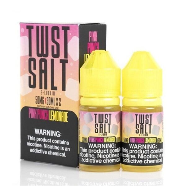 Twist Salt Pink Punch Lemonade 60ml Nic Salt E-Juice | Zesty Lemon & Red Berry Blend