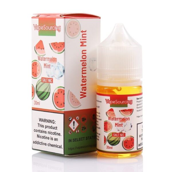 Vapesourcing Salt Series Watermelon Mint 30ml E-Juice | Juicy Watermelon & Crisp Mint Blend