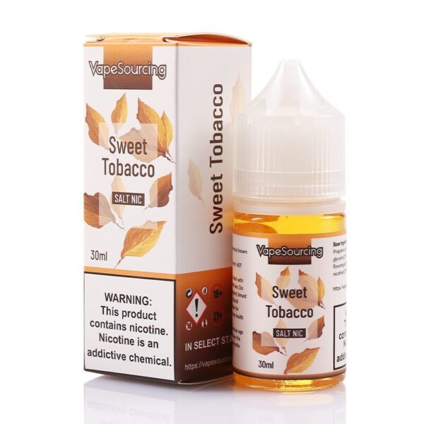 Vapesourcing Salt Series Sweet Tobacco 30ml E-Juice | Rich Tobacco & Subtle Sweetness Blend