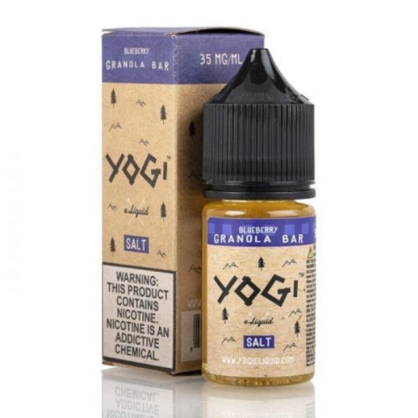 Yogi Salts Blueberry Granola Bar 30ml E-Juice | Crunchy Granola & Juicy Blueberry Blend