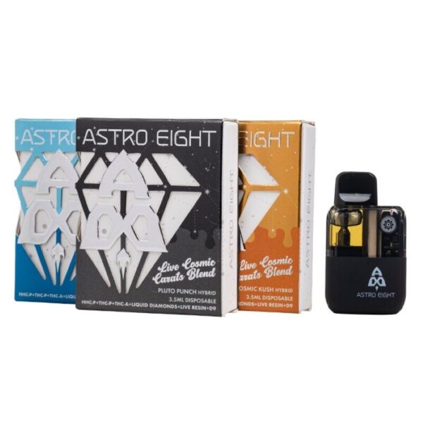 Astro Eight Live Cosmic Carats Blend Disposable Vape 3.5g THC | Type-C Charging | Preheating Function | 3rd Party Lab Tested