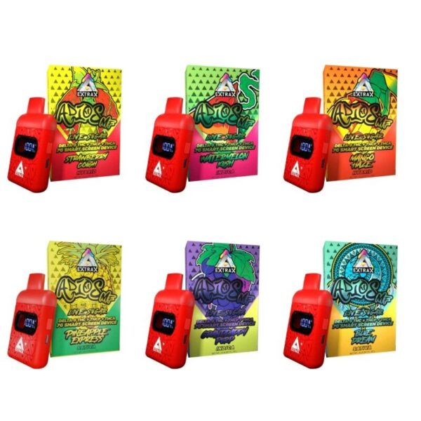 Delta Extrax Adios MF THC-A Live Sugar Disposable Vape – 7G (7000mg), Rechargeable, Mesh Coil, Smart Screen, THC <0.3%, Preheat Function, Type-C Charging